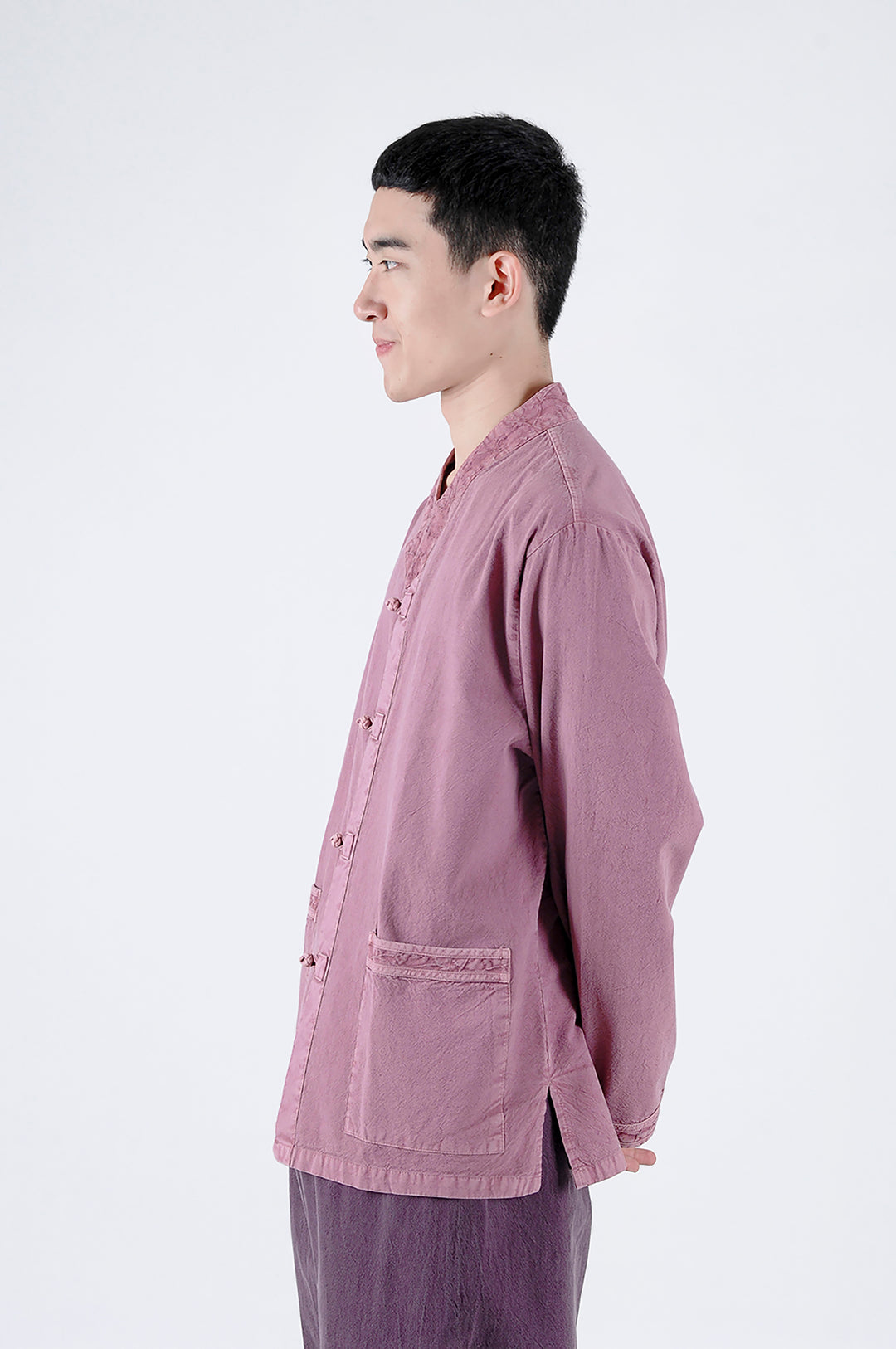 Korean Hanbok Washed Cotton Common Use Man Woman Casual Daily Clothing BTS Long Sleeve Lilac Cocoa 10042