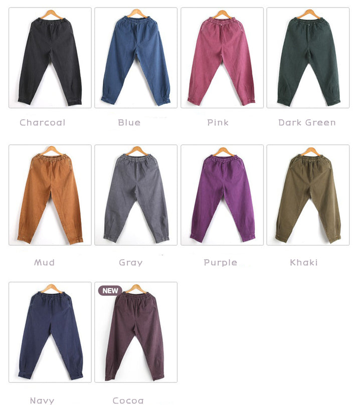 Korean Hanbok Washed Cotton Common Use Man Woman Casual Daily Clothing Pants JH102
