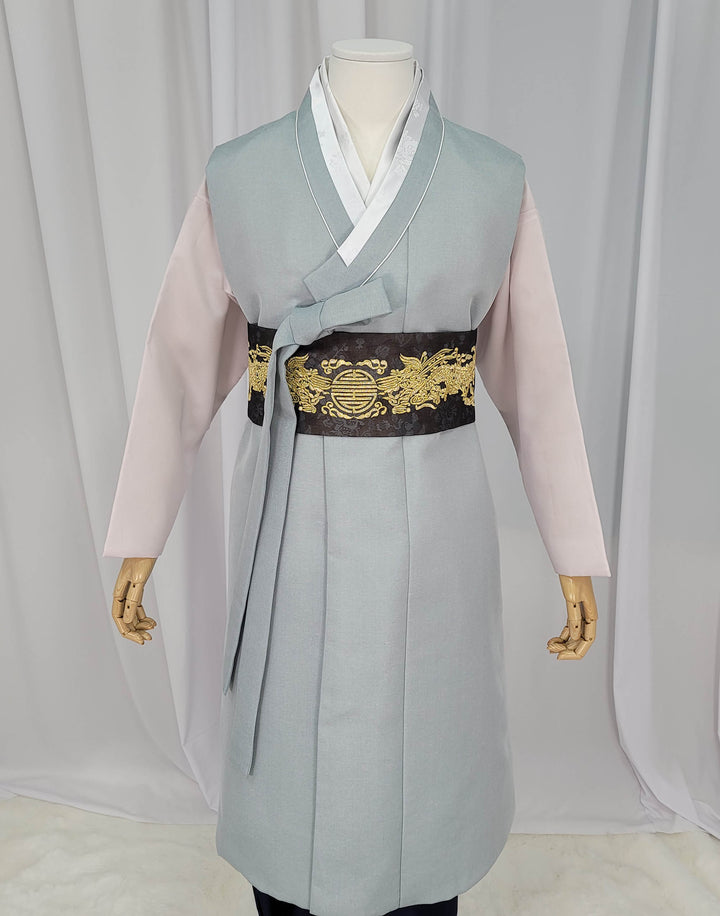 Korean Traditional Man Male Personal Custom Hanbok Blue OSM164