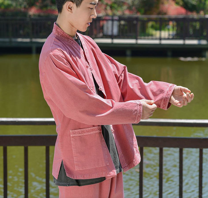 Korean Hanbok Washed Cotton Common Use Man Woman Casual Daily Clothing BTS Long Sleeve Indipink 10042