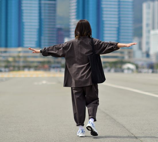 Korean Hanbok Washed 17's Dyed Cotton Common Use Man Woman Casual Daily Clothing BTS Charcoal 24014