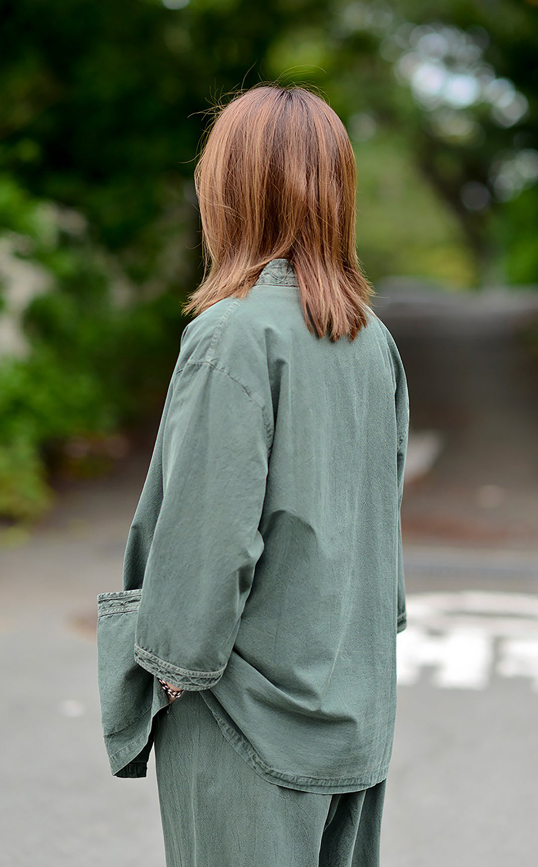 Korean Hanbok Washed Cotton Common Use Man Woman Casual Daily Clothing 3/4 Sleeve BTS 10097 Watermelon