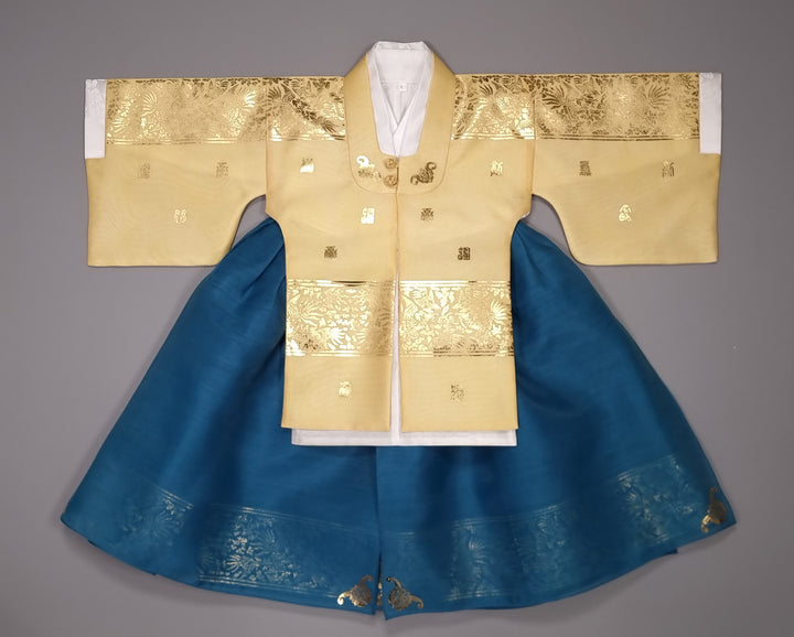 Korean Traditional Baby Girl Premium Hanbok Clothing Princess Design 1 Age 1st First Birthday Dol Party Celebration&nbsp; GOG505