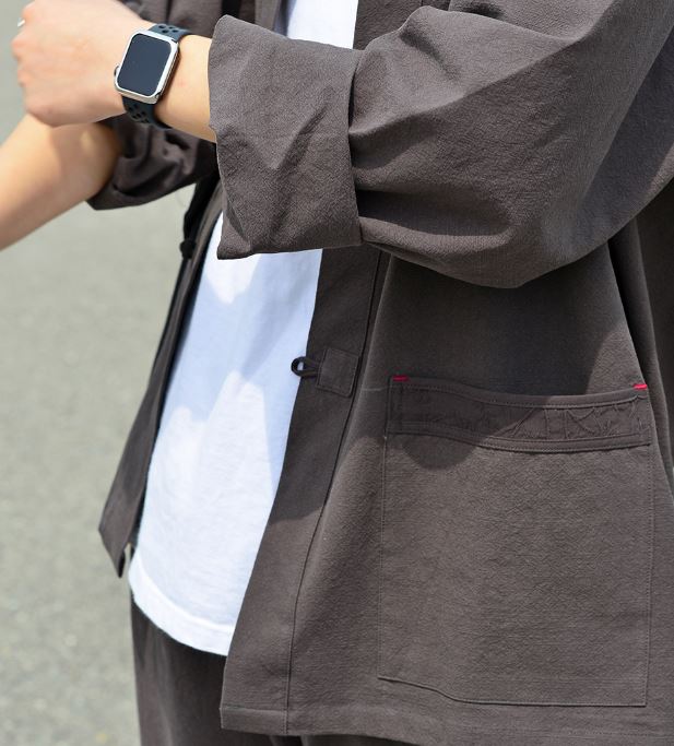 Korean Hanbok Washed 17's Dyed Cotton Common Use Man Woman Casual Daily Clothing BTS Charcoal 24014