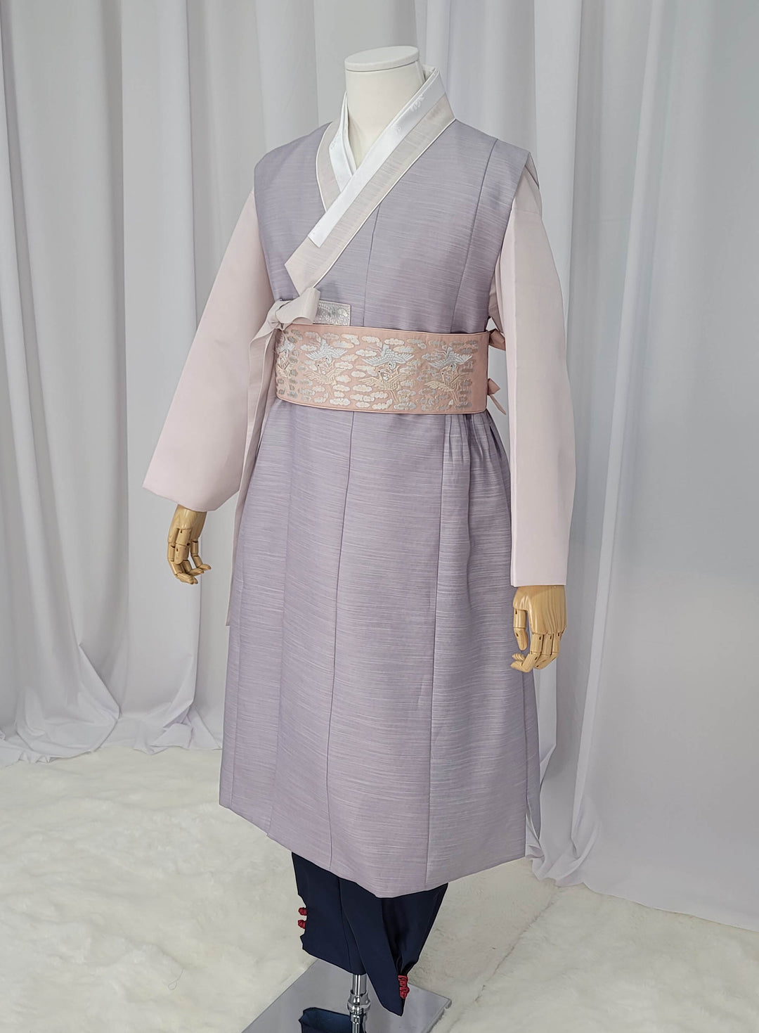 Korean Traditional Man Male Personal Custom Hanbok Violet OSM163