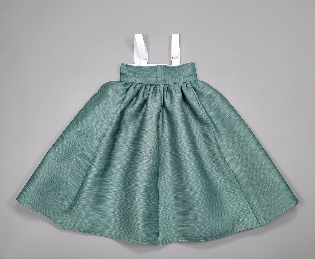 Hanbok Dress Girl Baby Korea Traditional Clothing Set First Birthday Celebration Party 100th Birth1–15 years White Green HG156