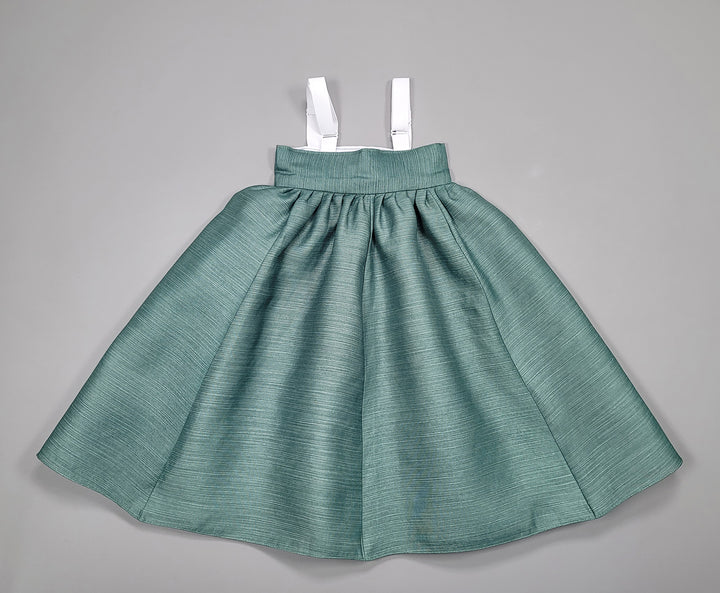 Hanbok Dress Girl Baby Korea Traditional Clothing Set First Birthday Celebration Party 100th Birth1–15 years White Green HG156