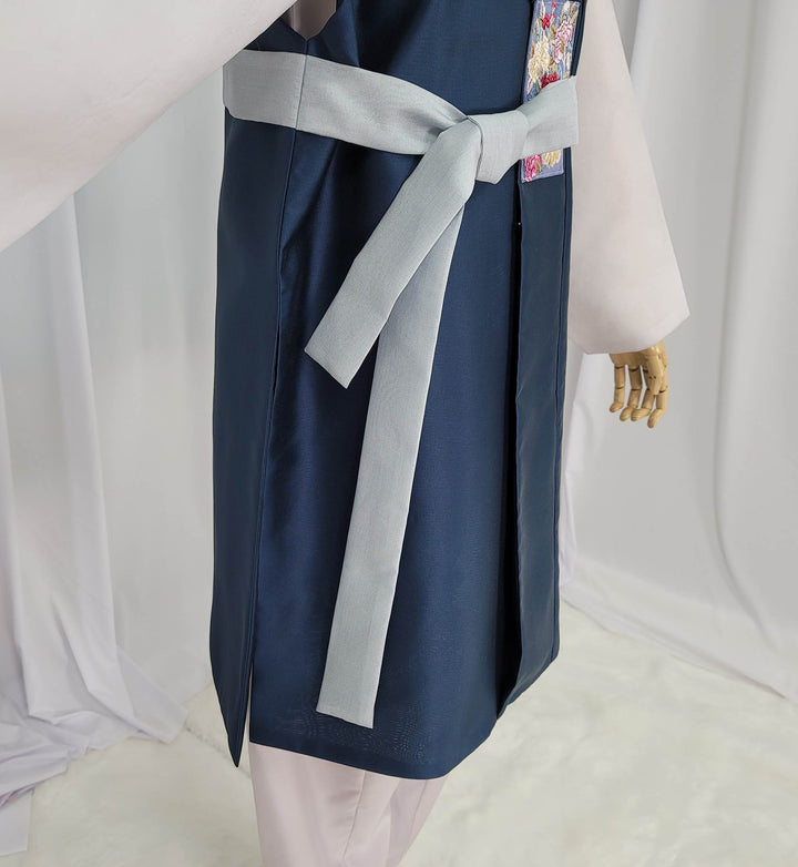 Korean Traditional Man Male Personal Custom Hanbok Teal OSM166