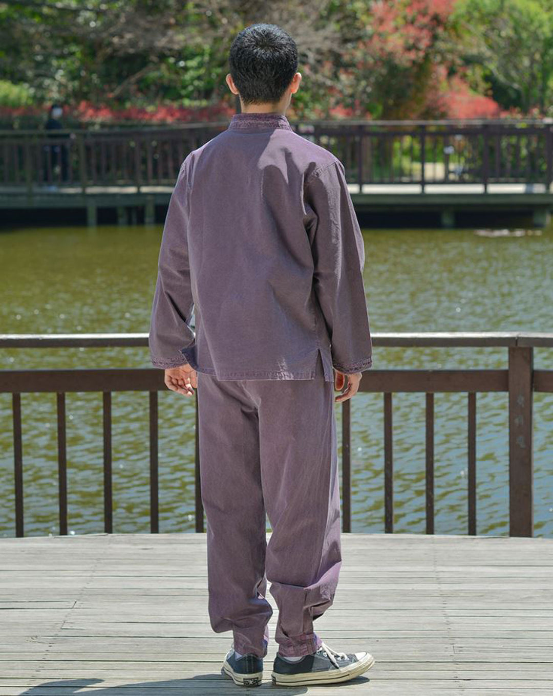 Korean Hanbok Washed Cotton Common Use Man Woman Casual Daily Clothing BTS Long Sleeve Cocoa 10042