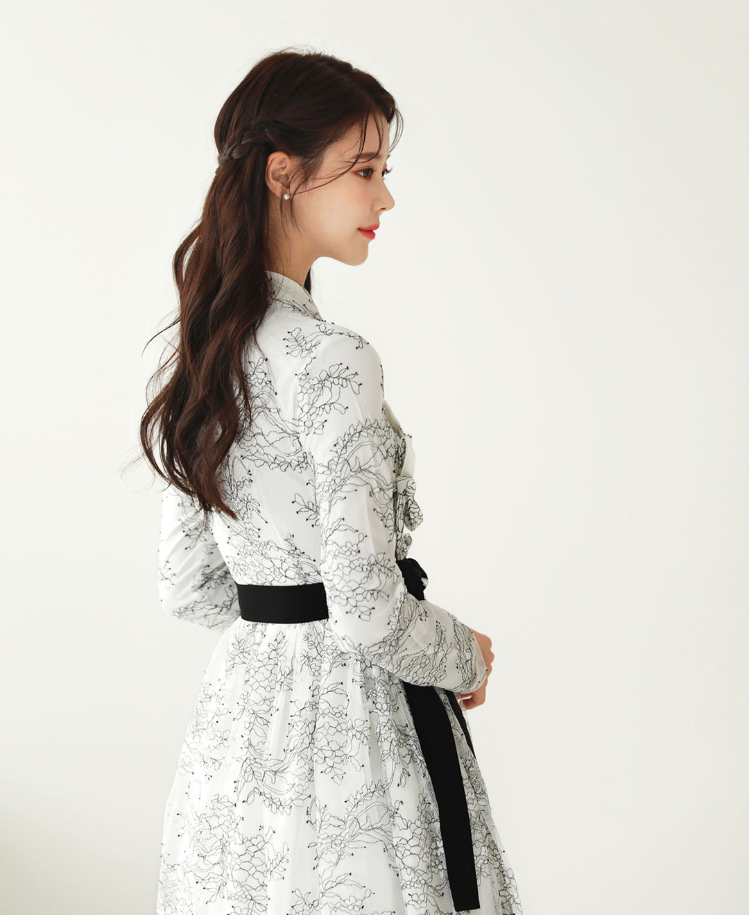 Korean Modern Hanbok White Dress Fancy Casual Daily Clothing Fusion Hanbok CHD103