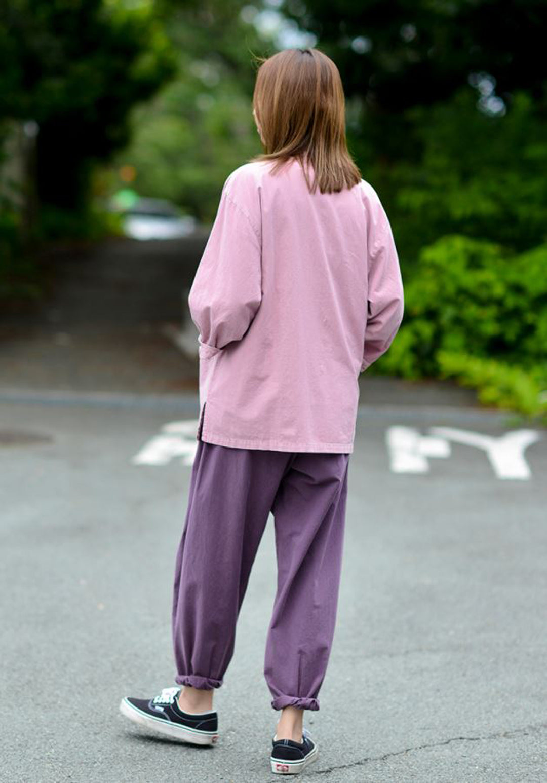 Korean Hanbok Washed Cotton Common Use Man Woman Casual Daily Clothing 3/4 Sleeve BTS 10097 Lilac