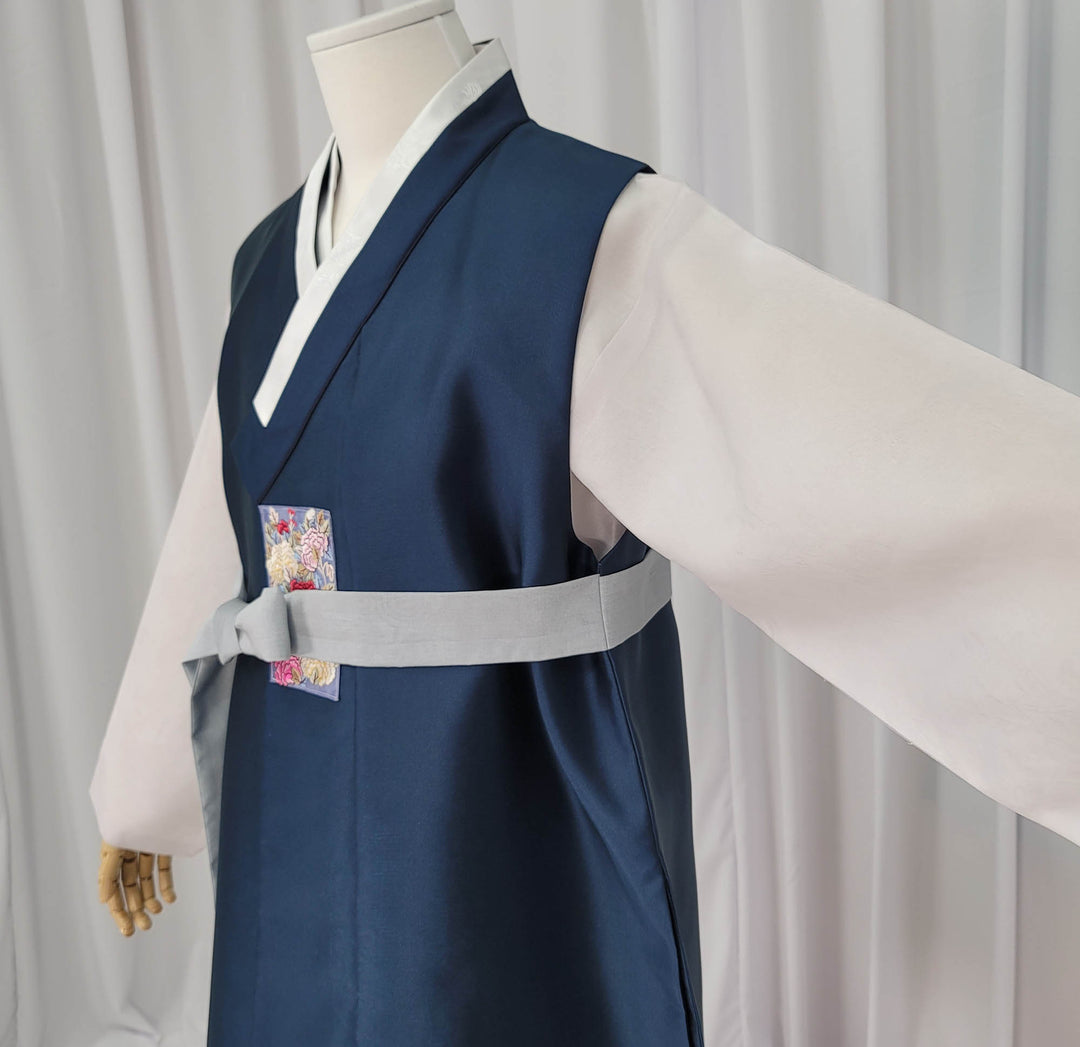 Korean Traditional Man Male Personal Custom Hanbok Teal OSM166