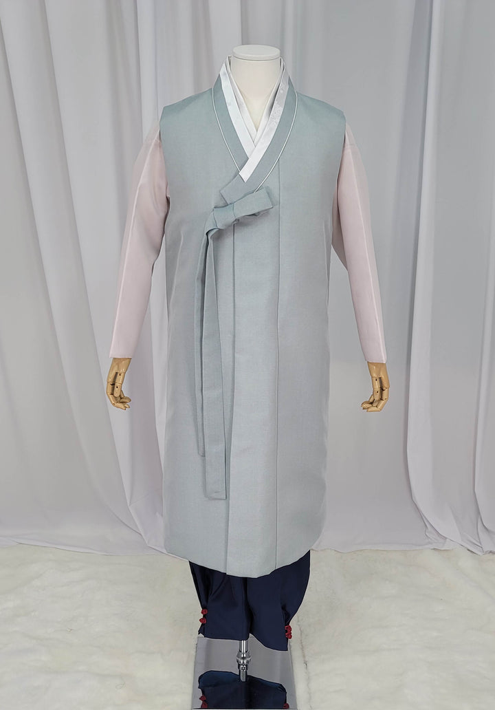 Korean Traditional Man Male Personal Custom Hanbok Blue OSM164