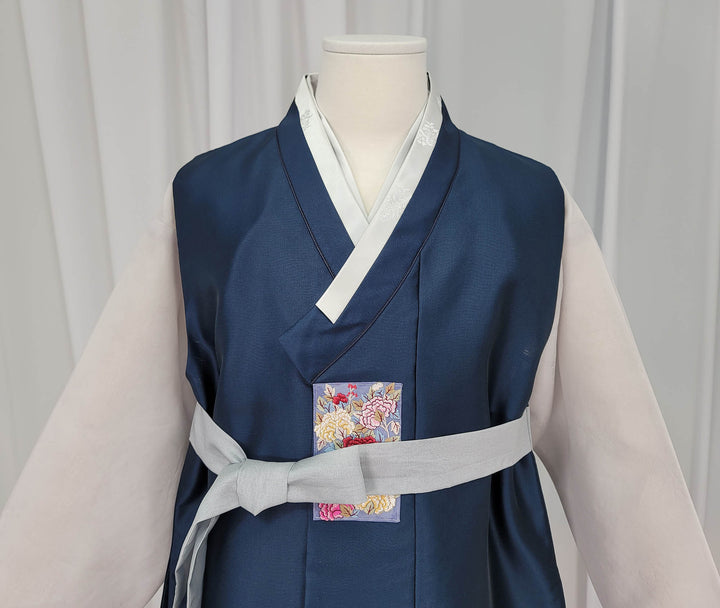 Korean Traditional Man Male Personal Custom Hanbok Teal OSM166