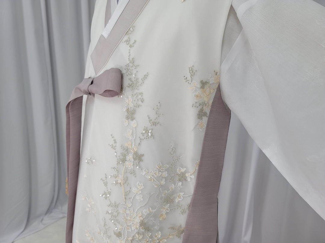 Korean Traditional Man Male Personal Custom Hanbok See Through Flower OSM161