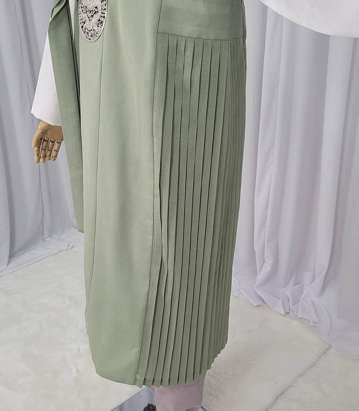 Korean Traditional Man Male Personal Custom Hanbok Khaki OSM162