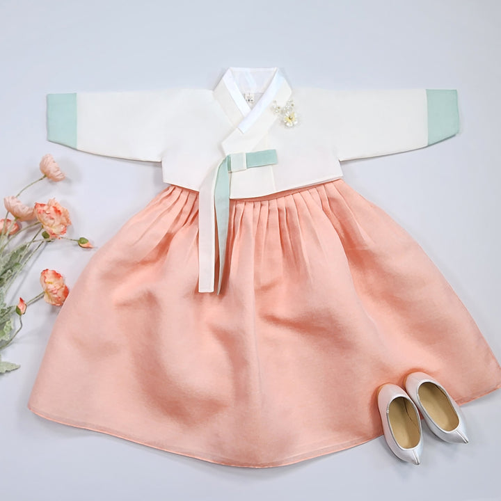 Korean Traditional Baby Girl Hanbok Clothing 1 Age Dol Party Celebration pastel 1–15 Ages OS175