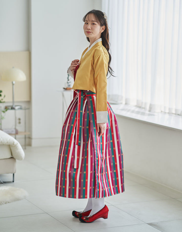 Korean Modern Daily Hanbok Casual Modernized Party Celebration Top Jeogori Oriental Silk SSN101
