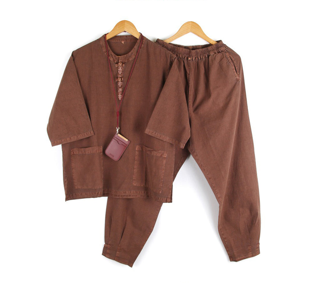 Korean Hanbok Washed Cotton Common Use Man Woman Casual Daily Clothing Short Sleeve JH104(사본)