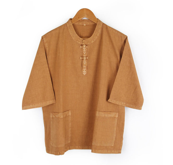 Korean Hanbok Washed Cotton Common Use Man Woman Casual Daily Clothing Short Sleeve JH104(사본)