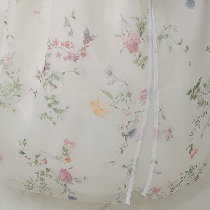 Woman Hanbok Dress Korea Traditional clothes Set Wedding Ceremony Birthday Custom-Made Mint See-through OSW902