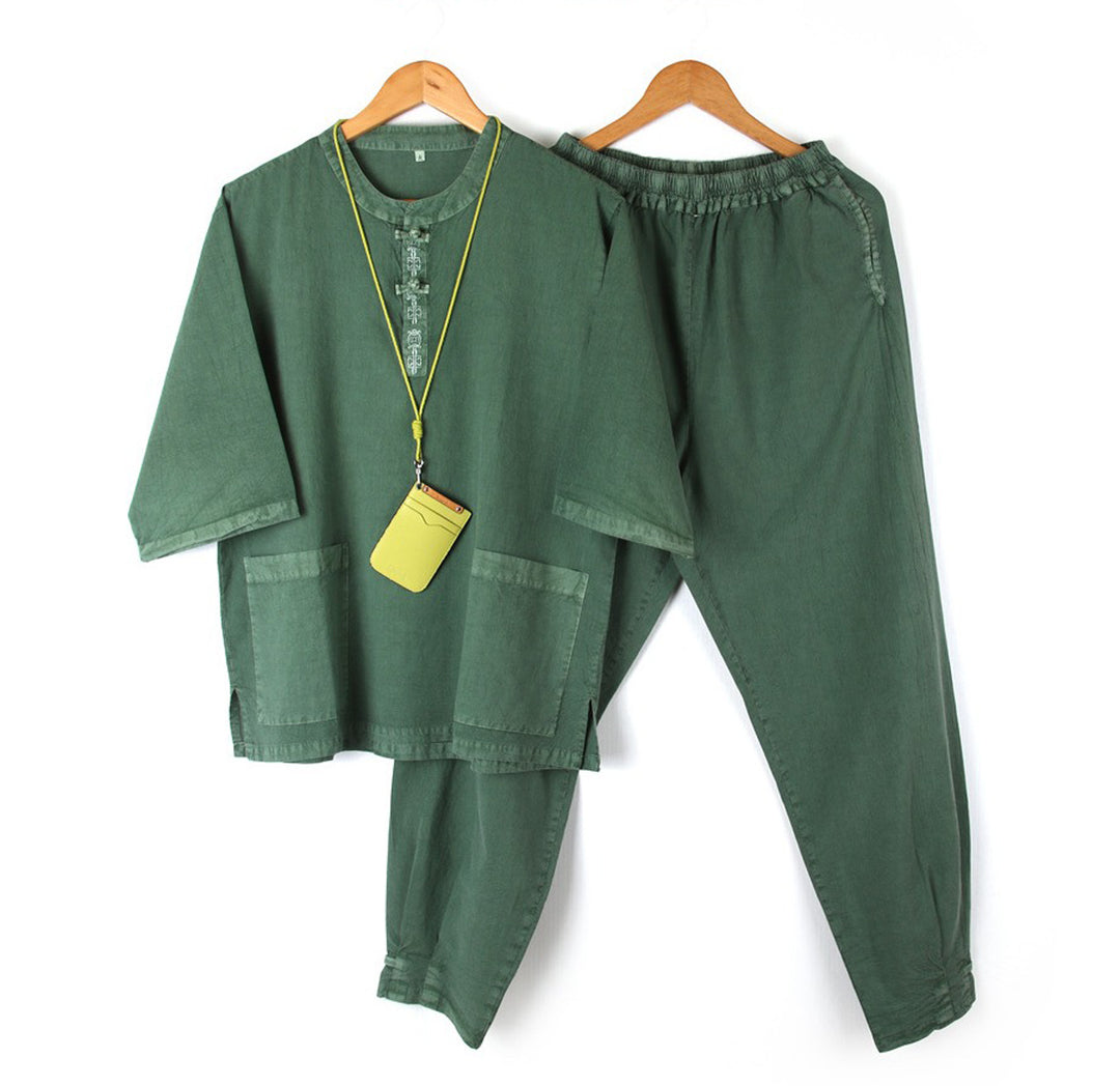 Korean Hanbok Washed Cotton Common Use Man Woman Casual Daily Clothing Pants JH106