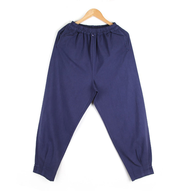 Korean Hanbok Washed Cotton Common Use Man Woman Casual Daily Clothing V Neck Open Jacket Pants Set JH107