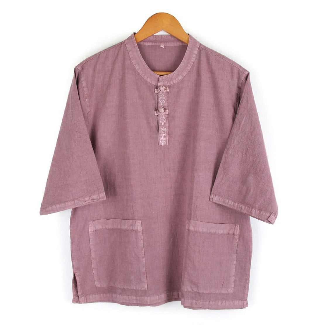 Korean Hanbok Washed Cotton Common Use Man Woman Casual Daily Clothing Short Sleeve JH104(사본)