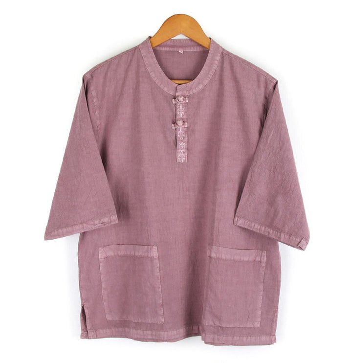 Korean Hanbok Washed Cotton Common Use Man Woman Casual Daily Clothing Short Sleeve JH104(사본)