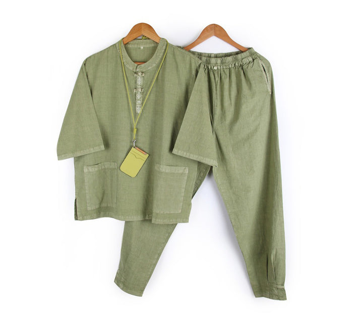 Korean Hanbok Washed Cotton Common Use Man Woman Casual Daily Clothing Short Sleeve JH104(사본)