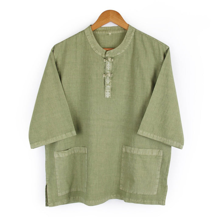 Korean Hanbok Washed Cotton Common Use Man Woman Casual Daily Clothing Short Sleeve JH104(사본)